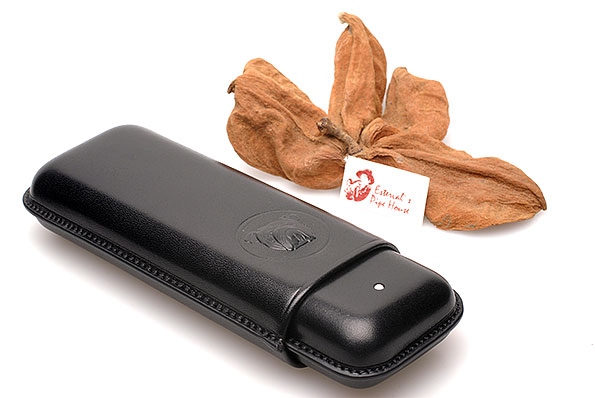 Alfred Dunhill Bulldog Cigar Case Corona (X2) Black [PA3022A]